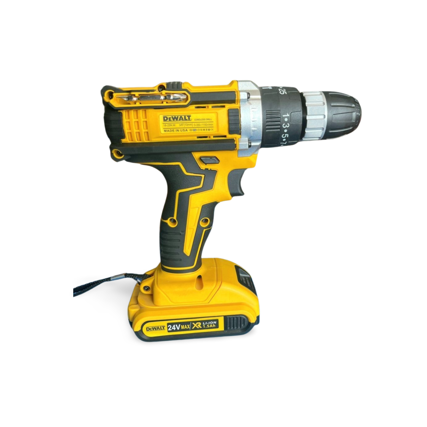 💥 DeWalt 24V Cordless Drill Kit – Dual Battery + Complete Tool Set