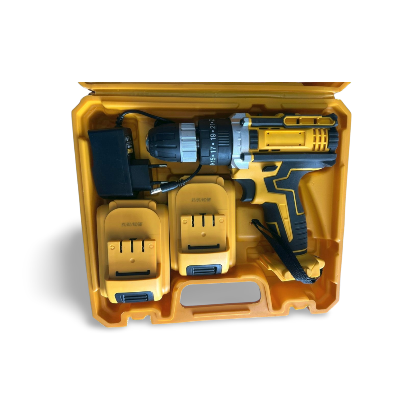 💥 DeWalt 24V Cordless Drill Kit – Dual Battery + Complete Tool Set