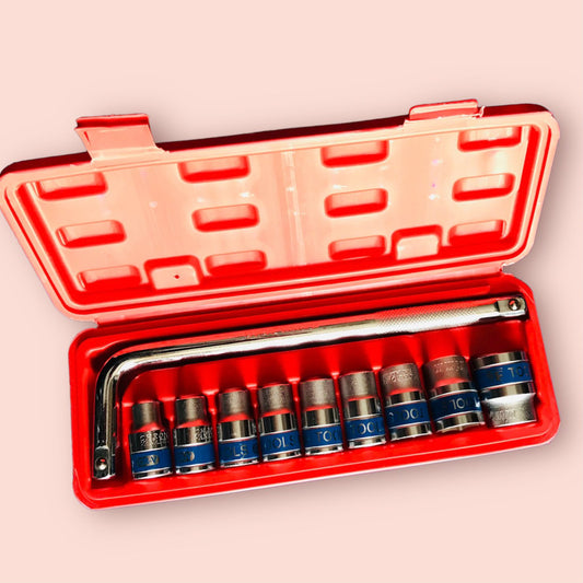 🔧 10-Piece Socket Set – Durable, Versatile & Built for Precision